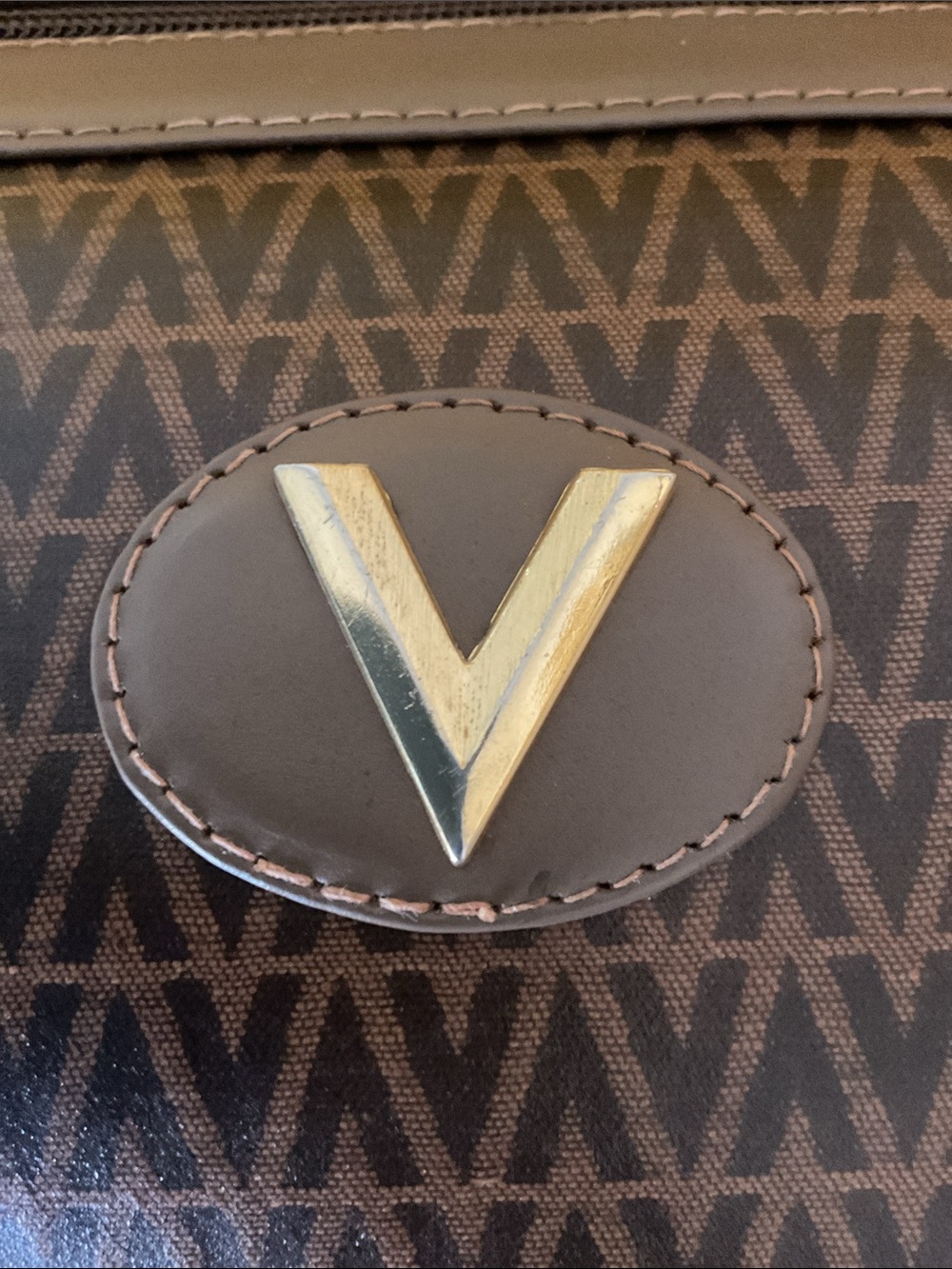Valentino Brown UNISEX CLUTCH  EUC - Picture 6 of 9